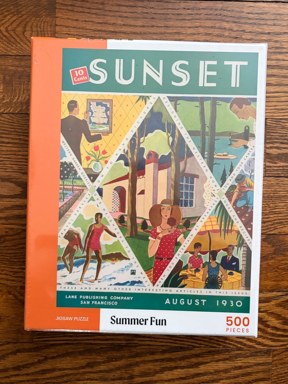 Sunset Magazine August 1930 Summer Fun 500 Piece Jigsaw Puzzle NEW